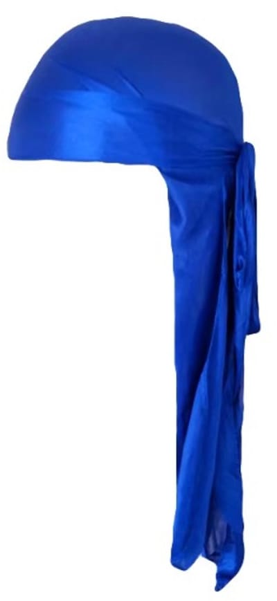Go Go Gadget - Durag - Do-rag - Silk - Satijn - Slaapmuts - Haaraccessoire - Haarbescherming - 102*22cm - 1 stuk - Donker Blauw