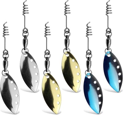 Spinnerblaadjes Kunstaas - Vis Accessoires Set - Vissen Vergroten Succes - Eenvoudige Montage Veerschroef - 70mm Totale Lengte - Set 1