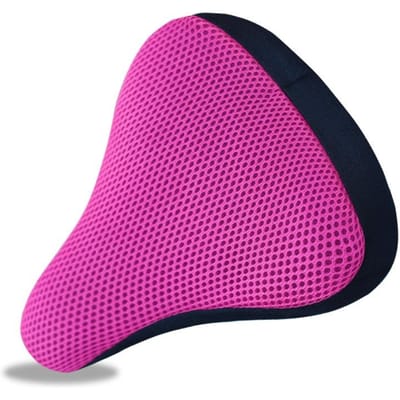 3D Fietszadel Zachte Fietsstoelhoes Fietsen Siliconen Zadelkussen Fietsen Ademend Zadel Comfortabel Fiets Fiets Co Praktisch Gebruik roze