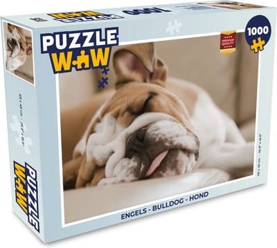 Puzzel Engels - Bulldog - Hond - Legpuzzel - Puzzel 1000 stukjes volwassenen