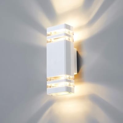 Moderne Led-wandlamp voor buiten met IP65 waterdichting en 3000K verlichting – Aluminium buitenwandlamp