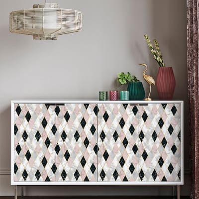 Sticker met Scandinavisch meubelmotief van Berthold, 40 x 60 cm