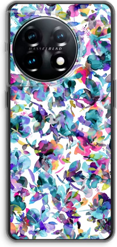 Case Company® - Hoesje geschikt voor OnePlus 11 hoesje - Hibiscus Flowers - Soft Cover Telefoonhoesje - Bescherming aan alle Kanten en Schermrand