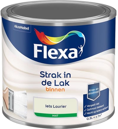 Flexa - Strak In De Lak Binnenlak Mat - Iets Laurier - Mengverf - 500 Ml