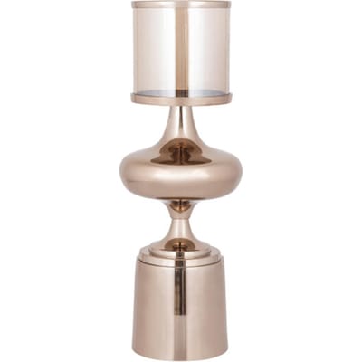 PTMD - Windlicht Uvira - Bruin - 20x20x56cm