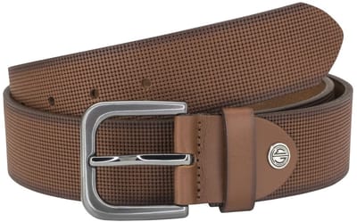 LINDENMANN leren heren riem - bruin