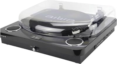 Bluetooth platenspeler met USB, SD, encodering en FM-radio - 3 snelheden