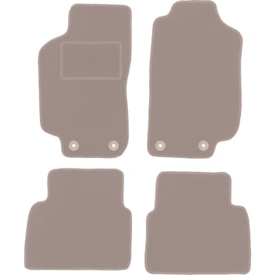 Beige veloursmatten voor: Saab 9-5 I Y3SE sedan, stationwagen (1997-2005)