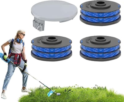 Trimmerspoel Vervanging - Onkruidspoel Grastrimmer - Tuinonderhoud - Duurzaam Nylon Materiaal - 3 meter 1.5mm lijn - Zwart