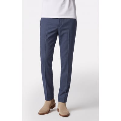 Calvin Klein Micro Dot Slim Trousers Dark Slate Blue Taglia: 46 | Pantaloni Outlet | Uomo | Blu