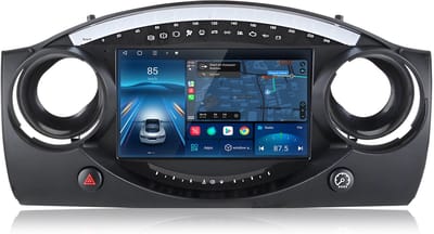 Junsun Android 15 Autoradio Geschikt Voor BMW Mini Cooper S R50 R52 R53 2000-2007 Accessoires, 4GB+64GB, Draadloze CarPlay & Andriod Auto, 4G Lte, GPS-Navigatie, Bluetooth, Stuurwielbediening, 9-inch Touchscreen, DSP, Handsfree, Octa-core processor