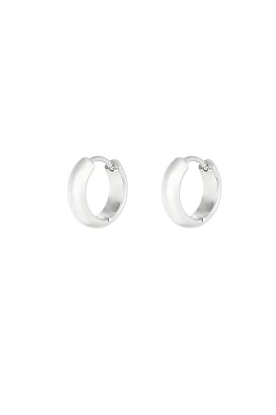 Bijoutheek Oorringen Hoop 3mm breed Zilver
