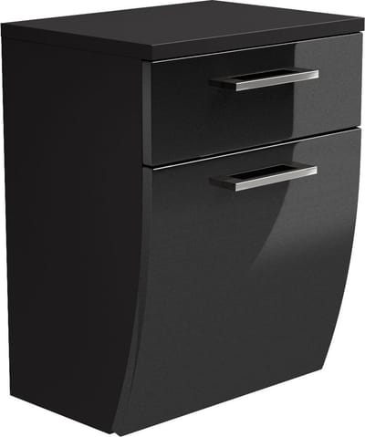 Lage badkamerkast Ilse Antraciet - Breedte 40 cm - Hoogte 53 cm - Diepte 30 cm