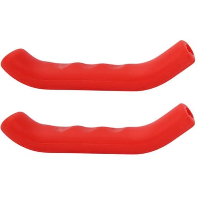 1 Paar Opvouwbare Fiets Mountainbike Stuur Siliconen Antislip Handvatovertrek (Blauw) rood