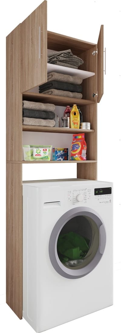 VCM Houten bovenkast Wasmachine Bovenkast Wasmachinekast Jutas Houten bovenkast Wasmachine Bovenkast Wasmachinekast Jutas