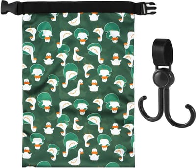 Dailygoods- Luiertas Waterdicht - Kinderwagenhaak - Grote Capaciteit - Polyester - Eendenpatroon - Afmetingen 40 x 28 cm - Baby Tas