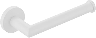 Wc Rol Houder Wit - Toiletrolhouder Wit - Hangende Wc Rolhouder - RVS - Mat wit