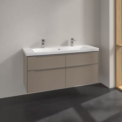 Villeroy & Boch Subway 3.0 vanity unit 127.2 cm, 4 drawers, handles glossy C60200VM