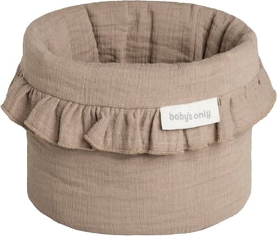 Baby's Only Commodemandje - Opbergmandje - Commode organizer - Babykamer accessoires Calm - Verzorgingsmandje - Clay - 100% katoen