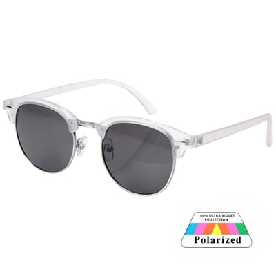 Fako Sunglasses® - Club Style Zonnebril - Polariserend - Polarized - Dames - Heren - Transparant/Zilver