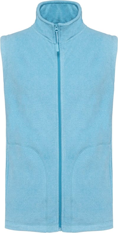 Kariban Bodywarmer van microfleece heren K913 - Cloudy blue heather - 5XL