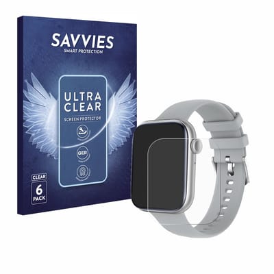 Savvies - Screenprotector voor AMZSA szary 2.01" - Folie Beschermfolie transparant 6 Stuks