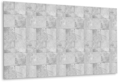 Tulup PVC Wandpaneel - Betonnen Lappendeken Vinyl Wandpaneel - 100 cm x 50 cm - Grijs PVC Wandpaneel - 1 stuk - PVC Muurpaneel - Industrieel Wandpaneel - Wandpaneel Zelfklevend - Plaktegels Keuken en Badkamer
