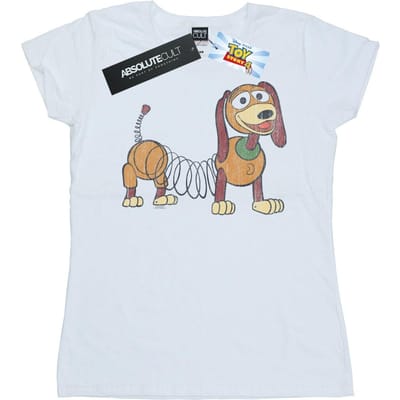 Disney Dames/Dames Toy Story 4 Slinky Pose Katoenen T-Shirt (Wit)