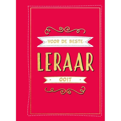 Voor De Beste Leraar Ooit - Cadeauboeken - Cadeauboeken