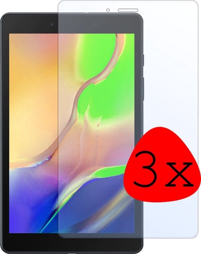 Screenprotector - 3 Stuks Geschikt voor Samsung Galaxy Tab A 8.0 (2019) - Extra Sterk - Beschermglas - Gehard Glas - Tempered Glass - Screen Protector