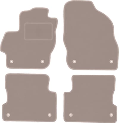 Beige veloursmatten voor: Mazda 3 II BL hatchback, sedan (2008-2013)