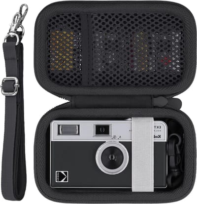 Duurzame Hard Case voor Half Frame Camera's, Geschikt voor Kodak EKTAR H35/H35N, Met Handvat en Schouderband, Ideaal voor Bescherming en Transport