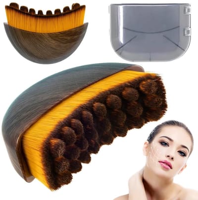 Dailygoods- Gezichtsborstel Lymfatische Massage - Droge Borstel - Exfoliërende Borstel - Lymfedrainage - Verbeterde Bloedcirculatie - Gegraveerd Ontwerp - Gezichtsmassageborstel