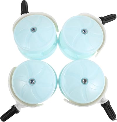 Loopstoel Wielen - Kinderwagen Wielen - Baby Beweging - Vloervriendelijk - 4 Stuks - Hemelsblauw