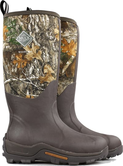 Muck Boot - Woody Max Outdoorlaarzen met Oranje voering - Bruin/Camo - US7