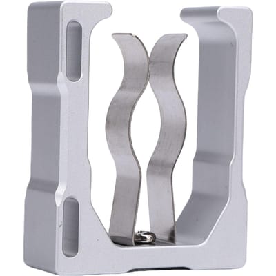 Support Magnétique de Chariot Alliage d'Aluminium Anti-Rayures Pince à Ressort en Acier Inoxydable Accessoire Amoureux pour Chaises de Plage Pêche argenté