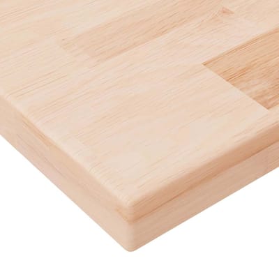 vidaXL - Plank - 40x20x2,5 - cm - onbehandeld - massief - eikenhout