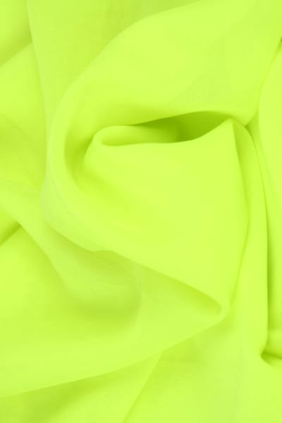 15 meter chiffon stof - Limoengroen - 100% polyester