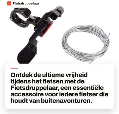Dailygoods- Fietsdruppelaar Hoogwaardige Bedieningshendel - Zadelpen - Draad - Afstandsbediening - Verstelbare Hendel - Aluminiumlegering