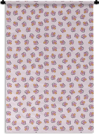 Wandkleed - Wanddoek - Speen - Patronen - Roze - 120x180 cm - Wandtapijt