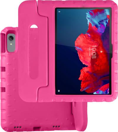 Hoesje Geschikt voor Lenovo Tab P11 Plus - Kinderhoes Shockproof Bumper - Kidsproof Case - Tablet Hoes - Kinder Hoes Cover - Roze