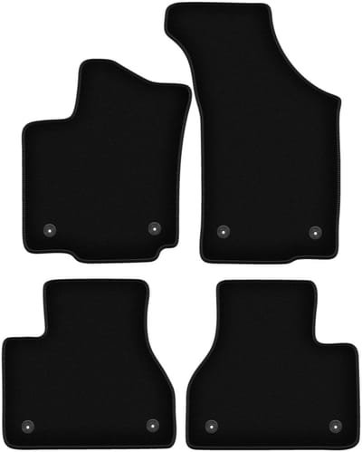 BASIC zwarte veloursmatten voor: Volkswagen Phaeton sedan (2002-2016)