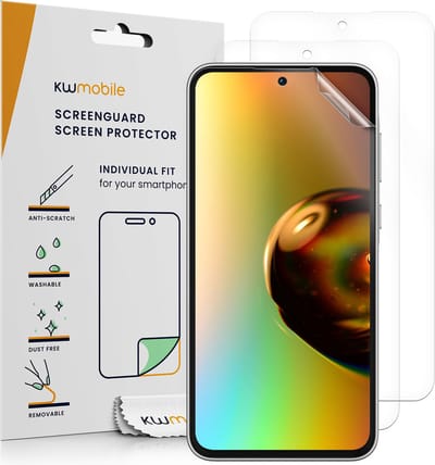 kwmobile 3x screenprotectors geschikt voor Samsung Galaxy A35 - beschermende folie voor smartphone