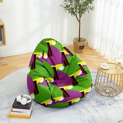 Zitzakhoes - Zitkussenhoes Opbergzak - Comfortabel Ontspannen - Zonder Vulling - XL 100x120 cm - Paars