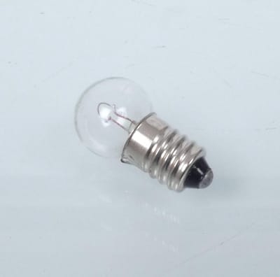 Ampoule lampe blanche 12V 6W norme E10 culot G14 à vis pour mobylette cyclomoteur