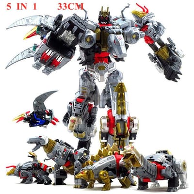 BPF 5-in-1 Nieuwe Transformatie Robot Dinosaurus Speelgoed Anime Cool Devastator Film Actiefiguur Serie Kinder Verjaardagscadeau