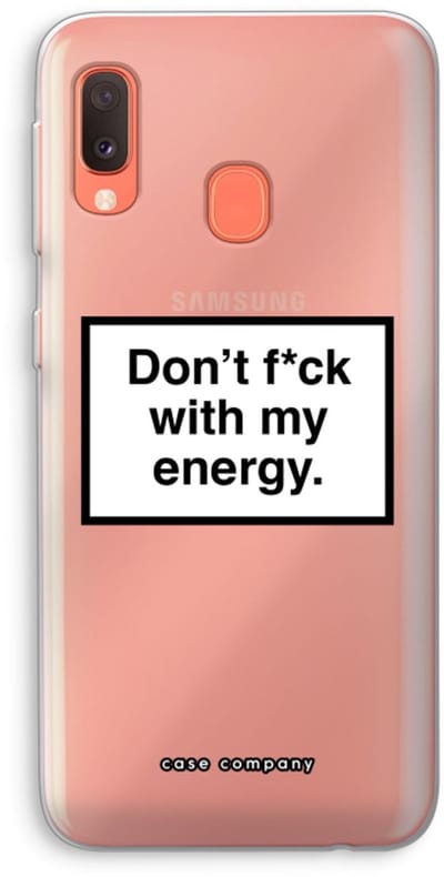Case Company® - Hoesje geschikt voor Samsung Galaxy A20e hoesje - My energy - Soft Cover Telefoonhoesje - Bescherming aan alle Kanten en Schermrand