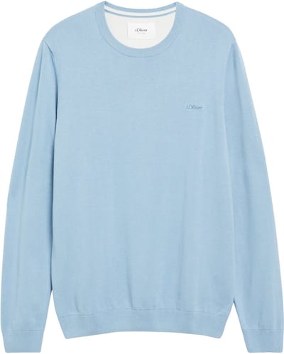 regular fit pullover van puur katoen