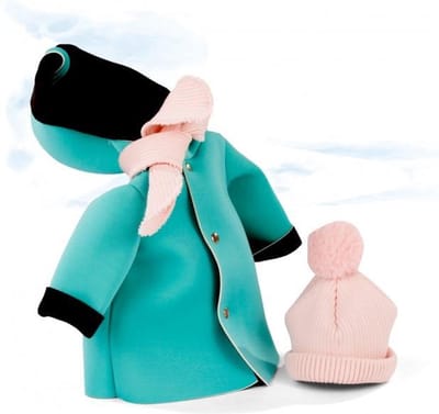 Götz poppenkleding outdoor must have neopreen jas met muts en sjaal XL pop 45-50cm