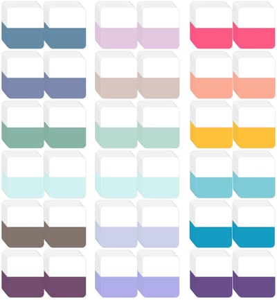 longziming -Zelfklevende Index Tab Markers - Zelfklevende Bladwijzers - Papier Tabs - Sterke Kleefkracht - Beschrijfbaar Oppervlak - Hoogwaardig Papier - Halftransparant Design - Snelle Oriëntatie - 360 Stuks